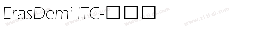 ErasDemi ITC字体转换